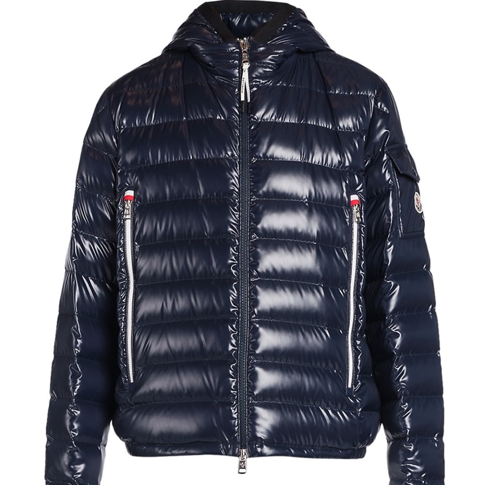 NWT $1,380 Moncler Men's Galion Quilted Puffer Jacket in Navy Sz 3 / L Authentic
